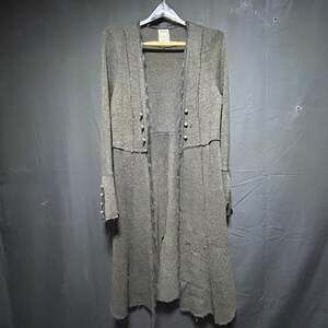 Whimsigoth Vocal USA Gothic Duster Cardigan Lace Bell Sleeves Button Detail